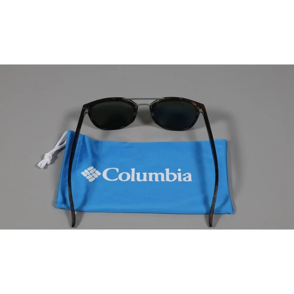Columbia Firecamp Polarized Sunglasses Matte Tortoise Green Flash 52mm